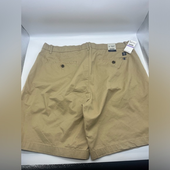 Original Penguin PREMIUM SLIM FIT STRETCH SHORT size 38 Travertine - Picture 4 of 5
